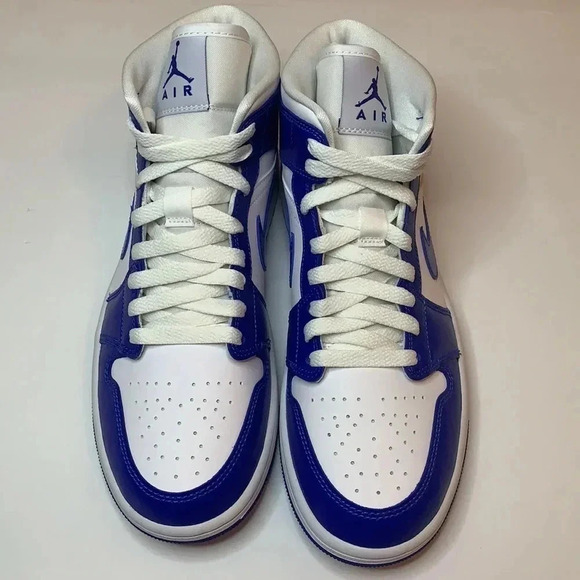 Jordan 1 Mid Sneakers Kentucky Blue - Picture 7 of 10